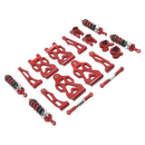 Maxbell 1/16 RC Car Upgraded Metal Parts Front Lower Swing Arms for Q141 16103 Q117C Red