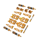 Maxbell 1/16 RC Car Upgraded Metal Parts Front Lower Swing Arms for Q141 16103 Q117C Gold