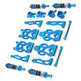 Maxbell 1/16 RC Car Upgraded Metal Parts Front Lower Swing Arms for Q141 16103 Q117C Blue