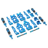 Maxbell 1/16 RC Car Upgraded Metal Parts Front Lower Swing Arms for Q141 16103 Q117C Blue