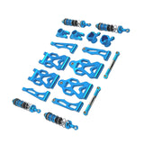 Maxbell 1/16 RC Car Upgraded Metal Parts Front Lower Swing Arms for Q141 16103 Q117C Blue