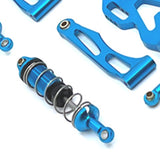 Maxbell 1/16 RC Car Upgraded Metal Parts Front Lower Swing Arms for Q141 16103 Q117C Blue