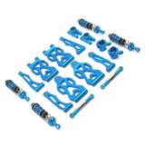 Maxbell 1/16 RC Car Upgraded Metal Parts Front Lower Swing Arms for Q141 16103 Q117C Blue