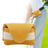 Maxbell Golf Ball Pouch Practical Mini Pocket Storage Pouch Golf Ball Case Women Men Yellow