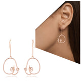 Maxbell Dangle Drop Earrings Unique Trendy Dressing up Props Aesthetic Drop Earrings
