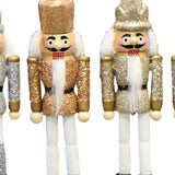 Maxbell 6x Christmas Nutcracker 13cm Wooden for Spring Festival Scene Layout Wedding