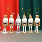 Maxbell 6x Christmas Nutcracker 13cm Wooden for Spring Festival Scene Layout Wedding