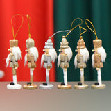 Maxbell 6x Christmas Nutcracker 13cm Wooden for Spring Festival Scene Layout Wedding