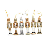 Maxbell 6x Christmas Nutcracker 13cm Wooden for Spring Festival Scene Layout Wedding