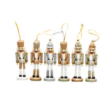 Maxbell 6x Christmas Nutcracker 13cm Wooden for Spring Festival Scene Layout Wedding