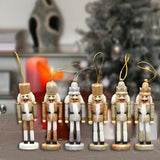 Maxbell 6x Christmas Nutcracker 13cm Wooden for Spring Festival Scene Layout Wedding