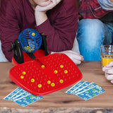 Maxbell Traditional Bingo Game Vintage Deluxe Fortunate Number for Party Travel Kids