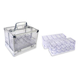 Maxbell Chips Case Holds 600 Chips with 6 Chip Racks for Drinking Props Parties