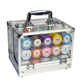 Maxbell Chips Case Holds 600 Chips with 6 Chip Racks for Drinking Props Parties