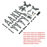 Maxbell 1/16 RC Cars Metal Spare Parts Accessory for 16207 16208 16209 16210 DIY Gray