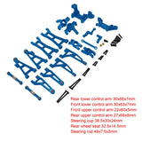 Maxbell 1/16 RC Cars Metal Spare Parts Accessory for 16207 16208 16209 16210 DIY Blue