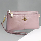 Maxbell Women Wallet Casual Stylish Card Case Handbag with Wrist Strap Party Camping Violet