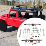 Maxbell RC Car Accessory Front and Rear Assembly Kits for MN82 LC79 MN78 1/12 RC Car Argent