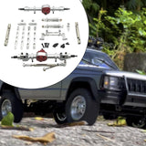 Maxbell RC Car Accessory Front and Rear Assembly Kits for MN82 LC79 MN78 1/12 RC Car Argent