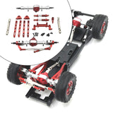 Maxbell RC Car Accessory Front and Rear Assembly Kits for MN82 LC79 MN78 1/12 RC Car Red