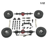 Maxbell RC Car Accessory Durable Spare Accessory Kits for MN82 LC79 MN78 1/12 RC Car Black