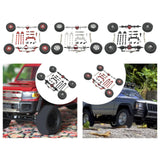 Maxbell RC Car Accessory Durable Spare Accessory Kits for MN82 LC79 MN78 1/12 RC Car Black