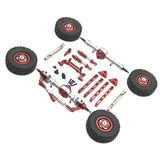 Maxbell RC Car Accessory Durable Spare Accessory Kits for MN82 LC79 MN78 1/12 RC Car Red