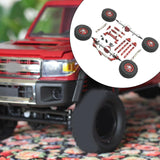 Maxbell RC Car Accessory Durable Spare Accessory Kits for MN82 LC79 MN78 1/12 RC Car Red