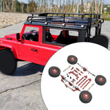 Maxbell RC Car Accessory Durable Spare Accessory Kits for MN82 LC79 MN78 1/12 RC Car Red