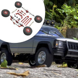 Maxbell RC Car Accessory Durable Spare Accessory Kits for MN82 LC79 MN78 1/12 RC Car Argent