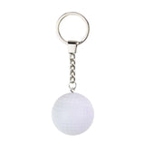 Maxbell 12Pcs Pickleball Keychain Hanging Toy Metal Keyring for Backpack Purse Decor White