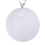 Maxbell 12Pcs Pickleball Keychain Hanging Toy Metal Keyring for Backpack Purse Decor White