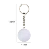 Maxbell 12Pcs Pickleball Keychain Hanging Toy Metal Keyring for Backpack Purse Decor White