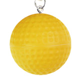 Maxbell 12Pcs Pickleball Keychain Hanging Toy Metal Keyring for Backpack Purse Decor Yellow