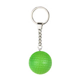 Maxbell 12Pcs Pickleball Keychain Hanging Toy Metal Keyring for Backpack Purse Decor Green
