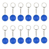 Maxbell 12Pcs Pickleball Keychain Hanging Toy Metal Keyring for Backpack Purse Decor Blue