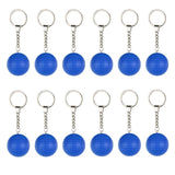 Maxbell 12Pcs Pickleball Keychain Hanging Toy Metal Keyring for Backpack Purse Decor Blue