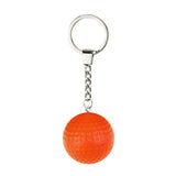 Maxbell 12Pcs Pickleball Keychain Hanging Toy Metal Keyring for Backpack Purse Decor Orange
