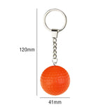 Maxbell 12Pcs Pickleball Keychain Hanging Toy Metal Keyring for Backpack Purse Decor Orange