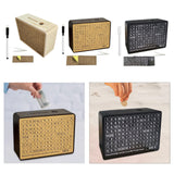 Maxbell Wooden Money Box Home Decoration Sturdy Money Saving Jar for Children Adults A