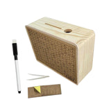 Maxbell Wooden Money Box Home Decoration Sturdy Money Saving Jar for Children Adults A