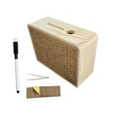 Maxbell Wooden Money Box Home Decoration Sturdy Money Saving Jar for Children Adults A