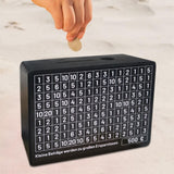 Maxbell Wooden Money Box Home Decoration Sturdy Money Saving Jar for Children Adults C