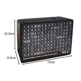 Maxbell Wooden Money Box Home Decoration Sturdy Money Saving Jar for Children Adults C