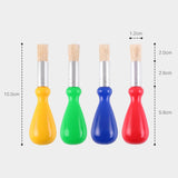 Maxbell 4 Pieces Paint Brushes Reusable Artists Brush for Kids Adults Hobby Painting