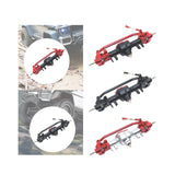 Maxbell RC Car Accessory Replaces RC Car Front Axle for MN128 MN86 MN86S 1/12 RC Car Black and Red