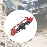 Maxbell RC Car Accessory Replaces RC Car Front Axle for MN128 MN86 MN86S 1/12 RC Car Black and Red