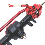 Maxbell RC Car Accessory Replaces RC Car Front Axle for MN128 MN86 MN86S 1/12 RC Car Black and Red