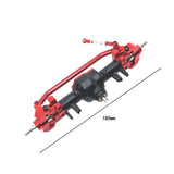 Maxbell RC Car Accessory Replaces RC Car Front Axle for MN128 MN86 MN86S 1/12 RC Car Black and Red