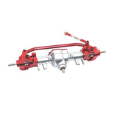 Maxbell RC Car Accessory Replaces RC Car Front Axle for MN128 MN86 MN86S 1/12 RC Car Argent and Red